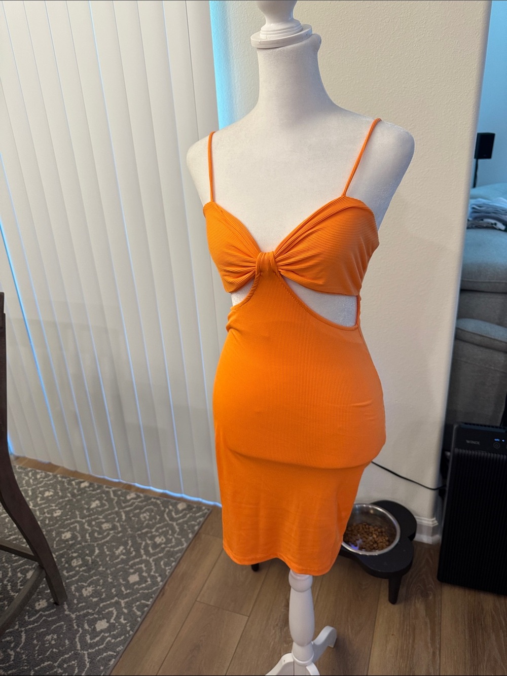 Princess Polly Marissa Orange Cutout Mini Dress - Picture 3 of 9